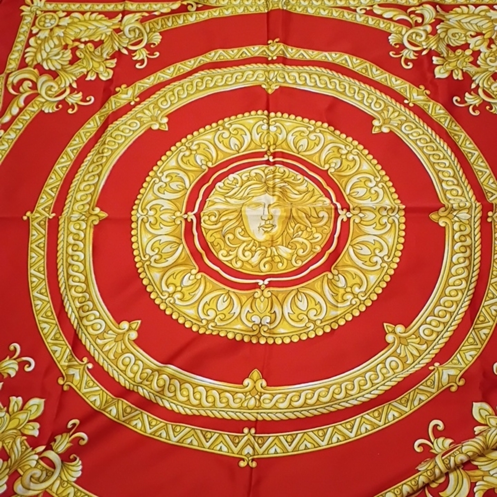 Red and Gold Versace Scarf
